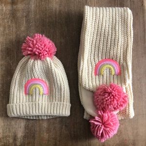 Rockahula Kids Hat and Scarf (Disco Rainbow)